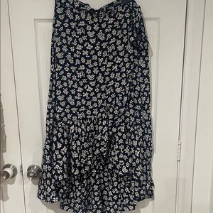 Polo Ralph Lauren Navy Floral Maxi Skirt